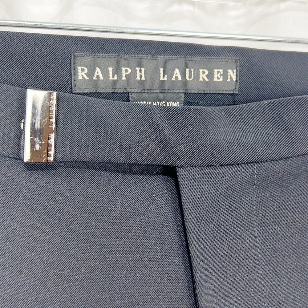 Ralph Lauren Black Label Straight Leg Dress Pants Navy Blue size 10